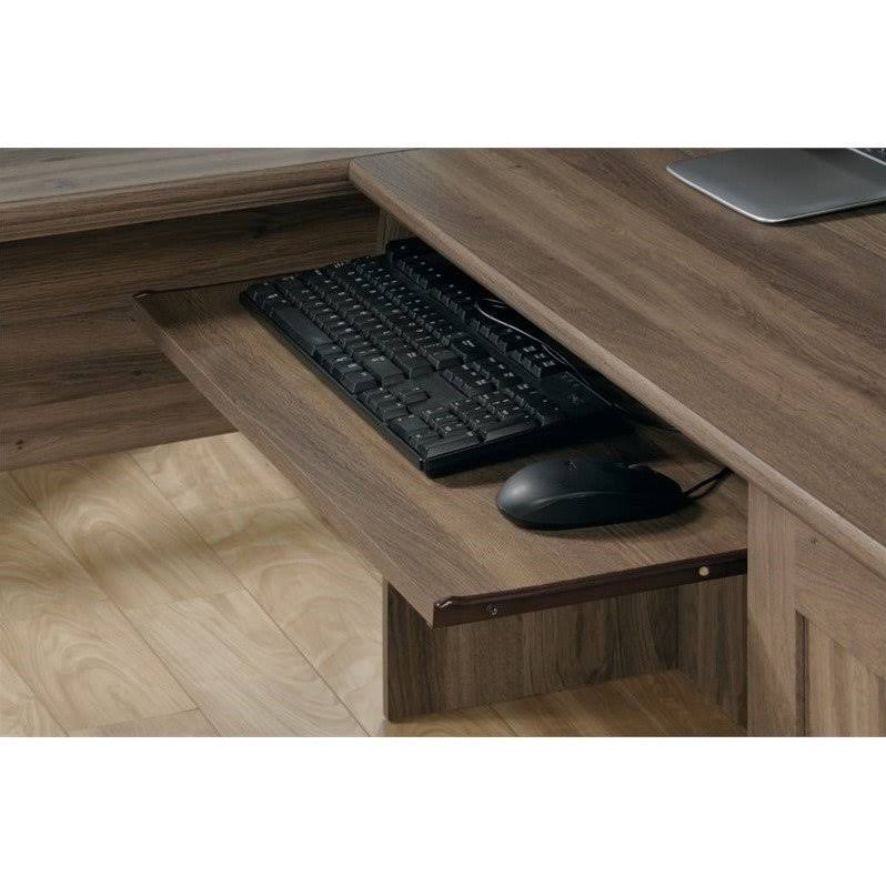 L Shaped Computer Desk in Salt Oak W867