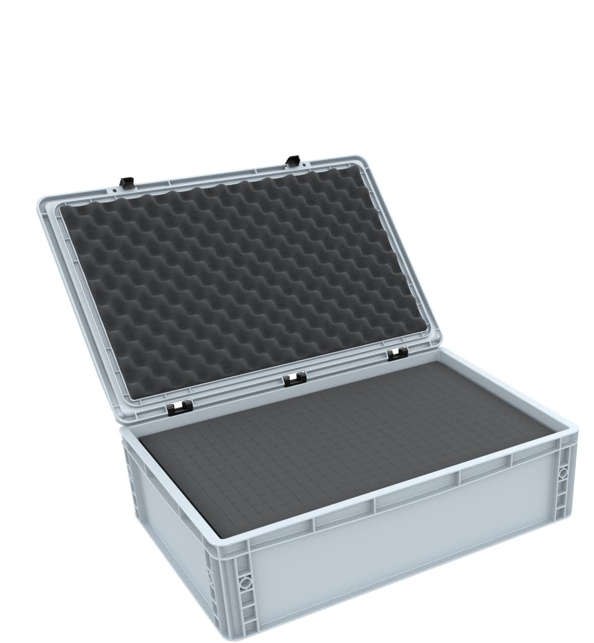 Eurocontainer Case 600 x 400 x 185 mm with Pick and Pluck Foam F94426