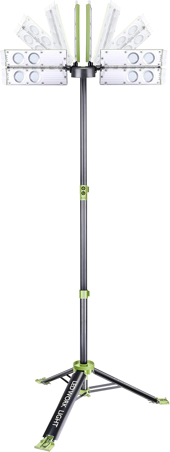 8000 Lumen Cordless Tripod LED Work Light Q36706