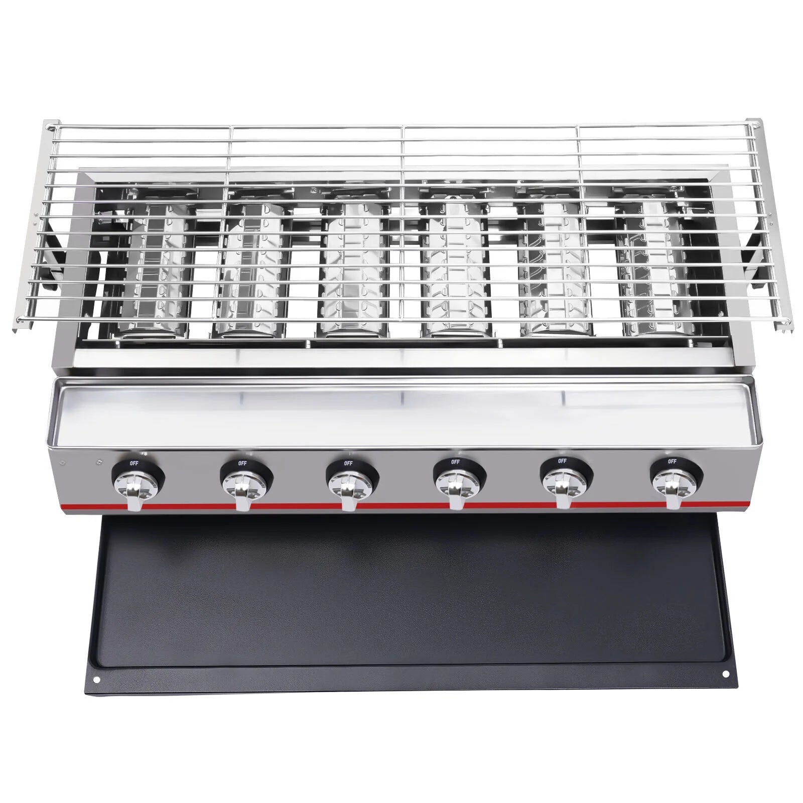 6 Burner LPG Gas Grill Griddle D46120