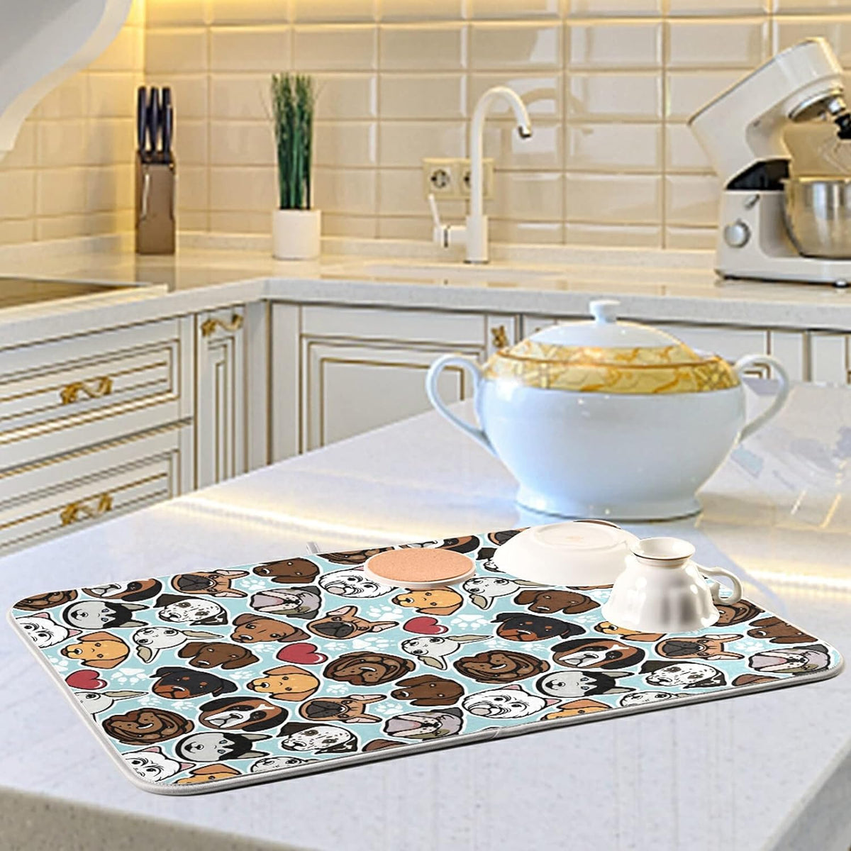 Microfiber Absorbent Drying Mat 16" × 18" V163775