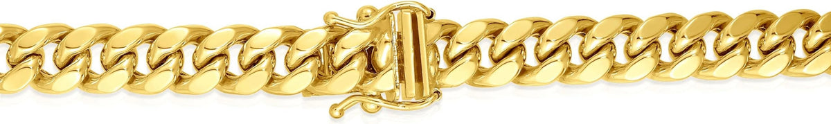 10k Yellow Gold Miami Cuban Chain Necklace H819