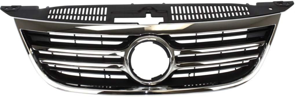Chrome Shell Painted Black Insert Grille Assembly D639228