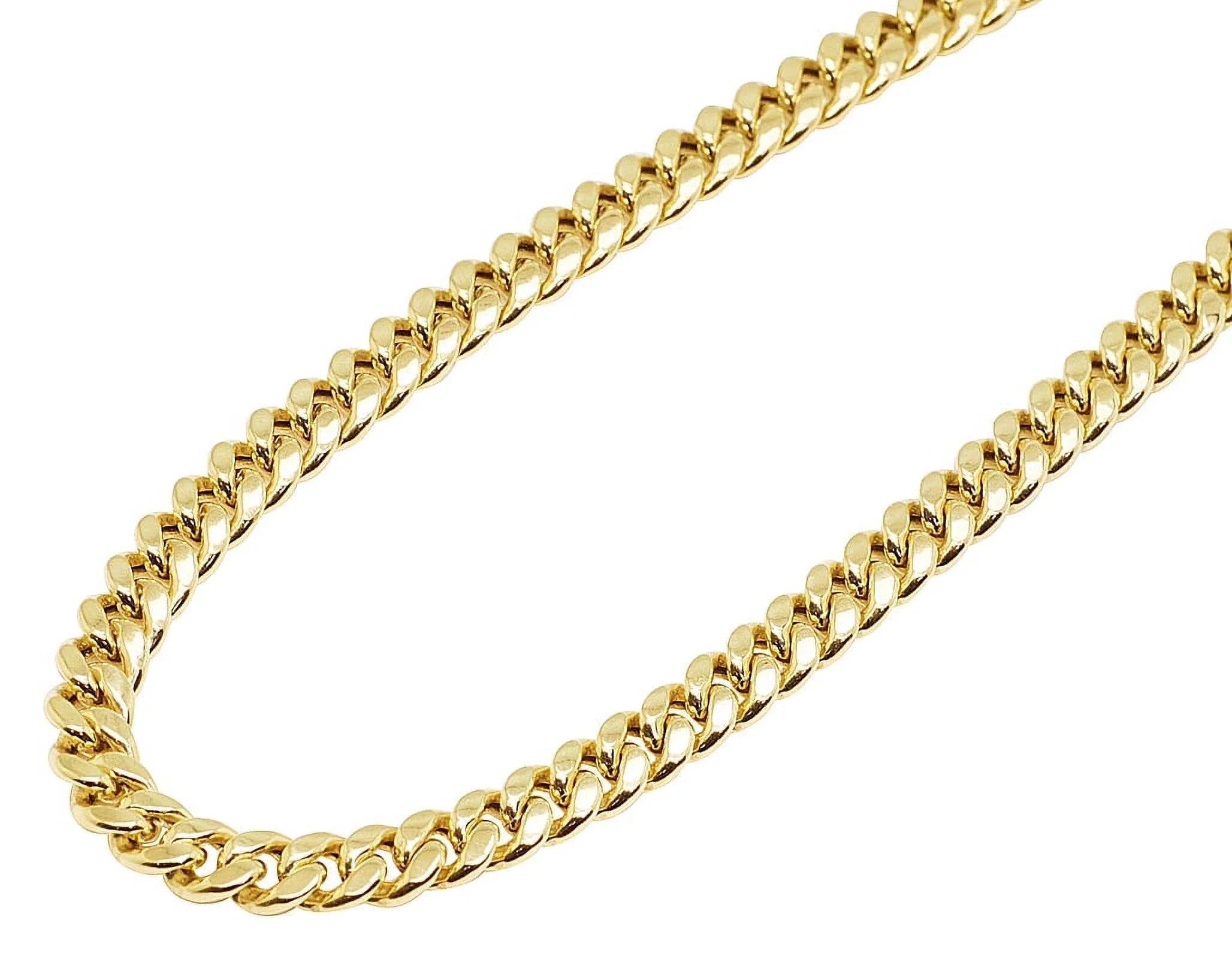 Yellow Gold Miami Cuban Link Chain Necklace P5929