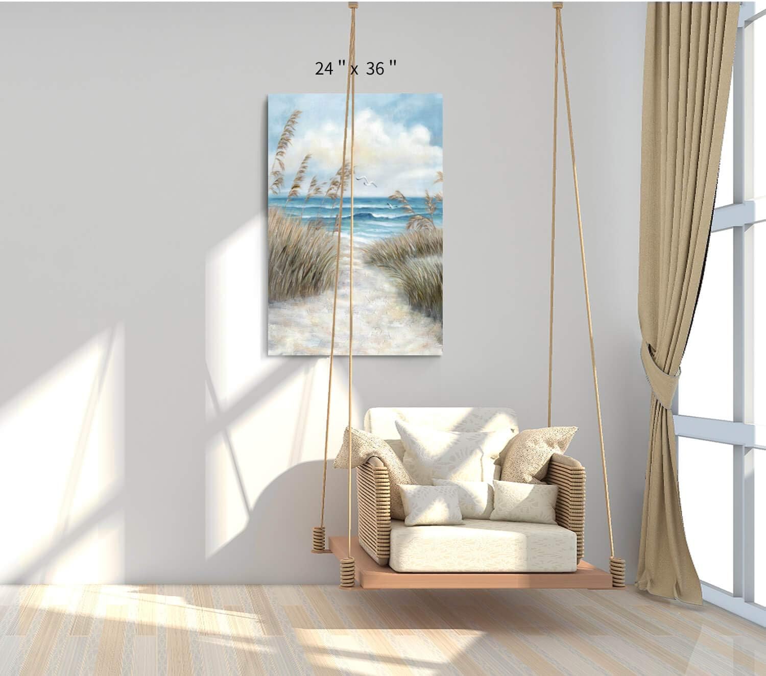 Seascape Canvas Abstract Wall Art Painting G131