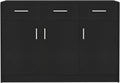 Black Chipboard Sideboard T6492