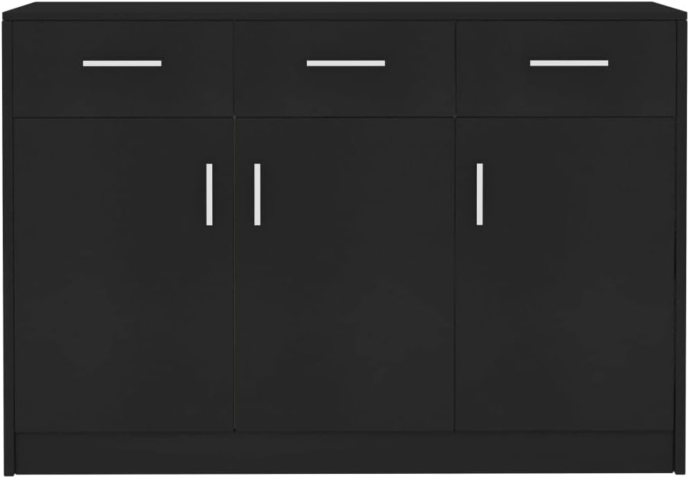 Black Chipboard Sideboard T6492