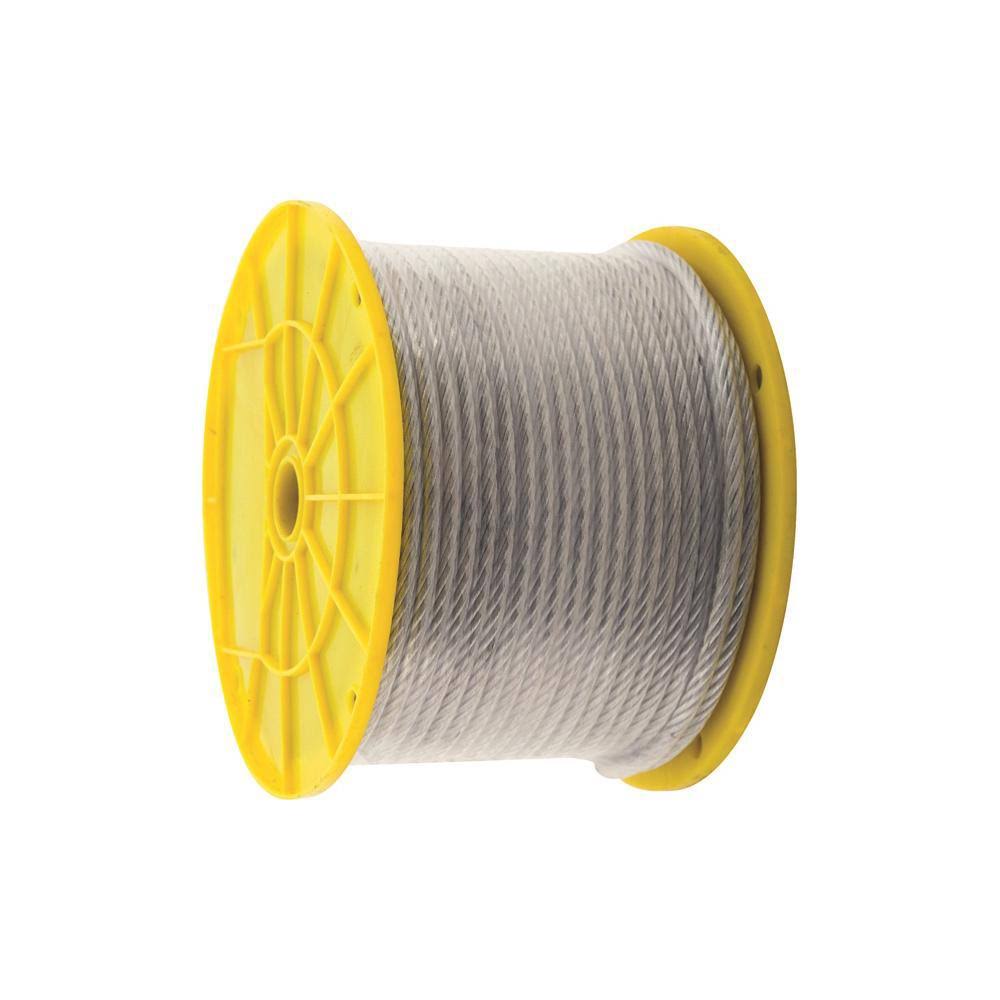 3/16 in x 250 ft Galvanized Aircraft Cable E8549
