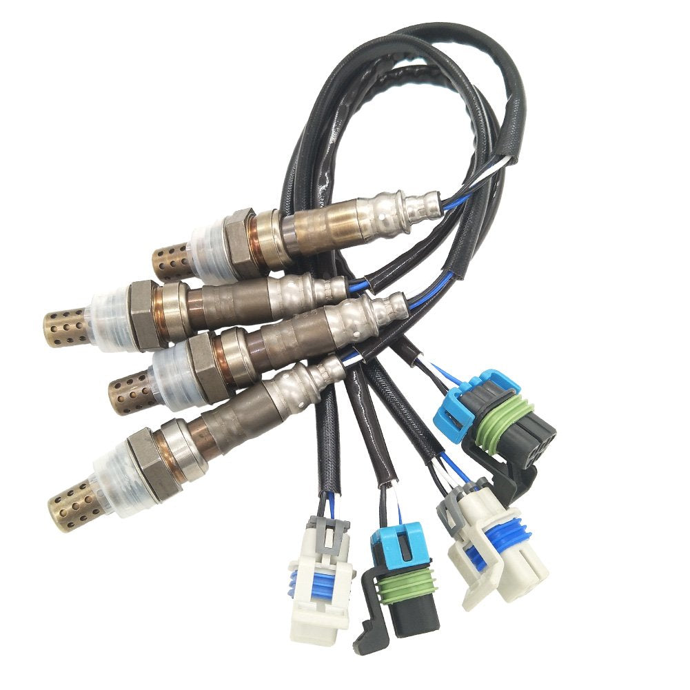 4pcs Heated Oxygen Sensor Replacement for Escalade Silverado 1500 2500 Yukon Sierra 1500 2500 3500 H2 6.0L 2003-2006 Pack of 2 G153199