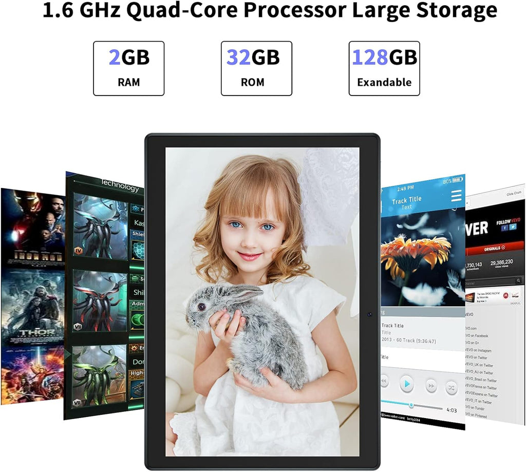 Black 10 inch Android Tablet PC R943986