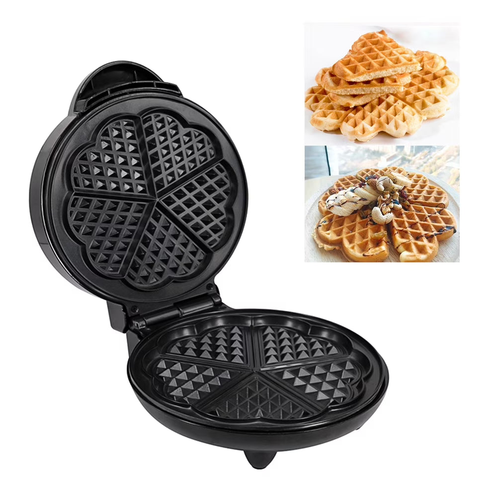 1000W Heart-Shaped Waffle Maker Electric Waffler V152