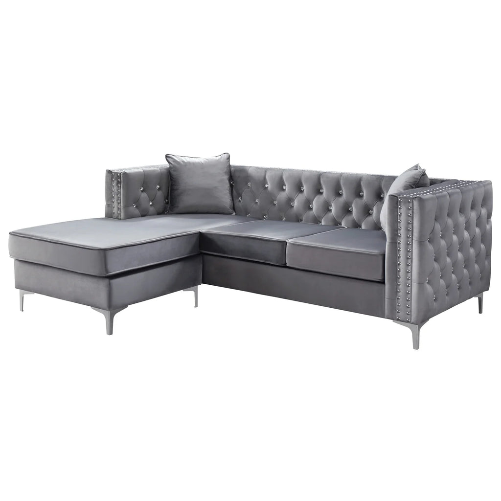 Gray Sofa Chaise I625030