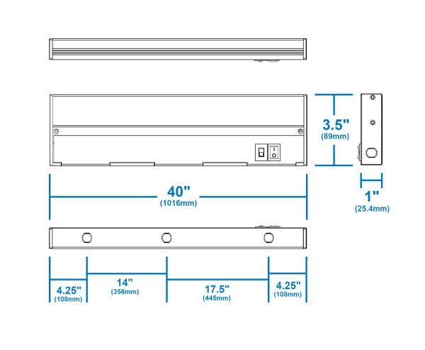 Oil Rubbed Bronze LED Under Cabinet Light L988438