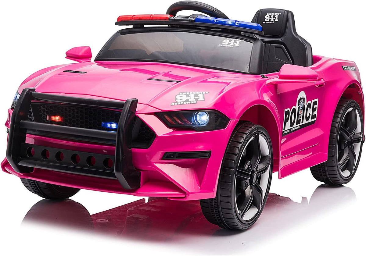 12V Battery Powered Police Ride on Car with Parent Remote Control K844231