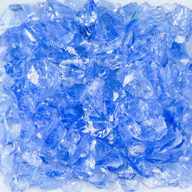 Light Blue Terrazzo Glass 25 Pounds X4646