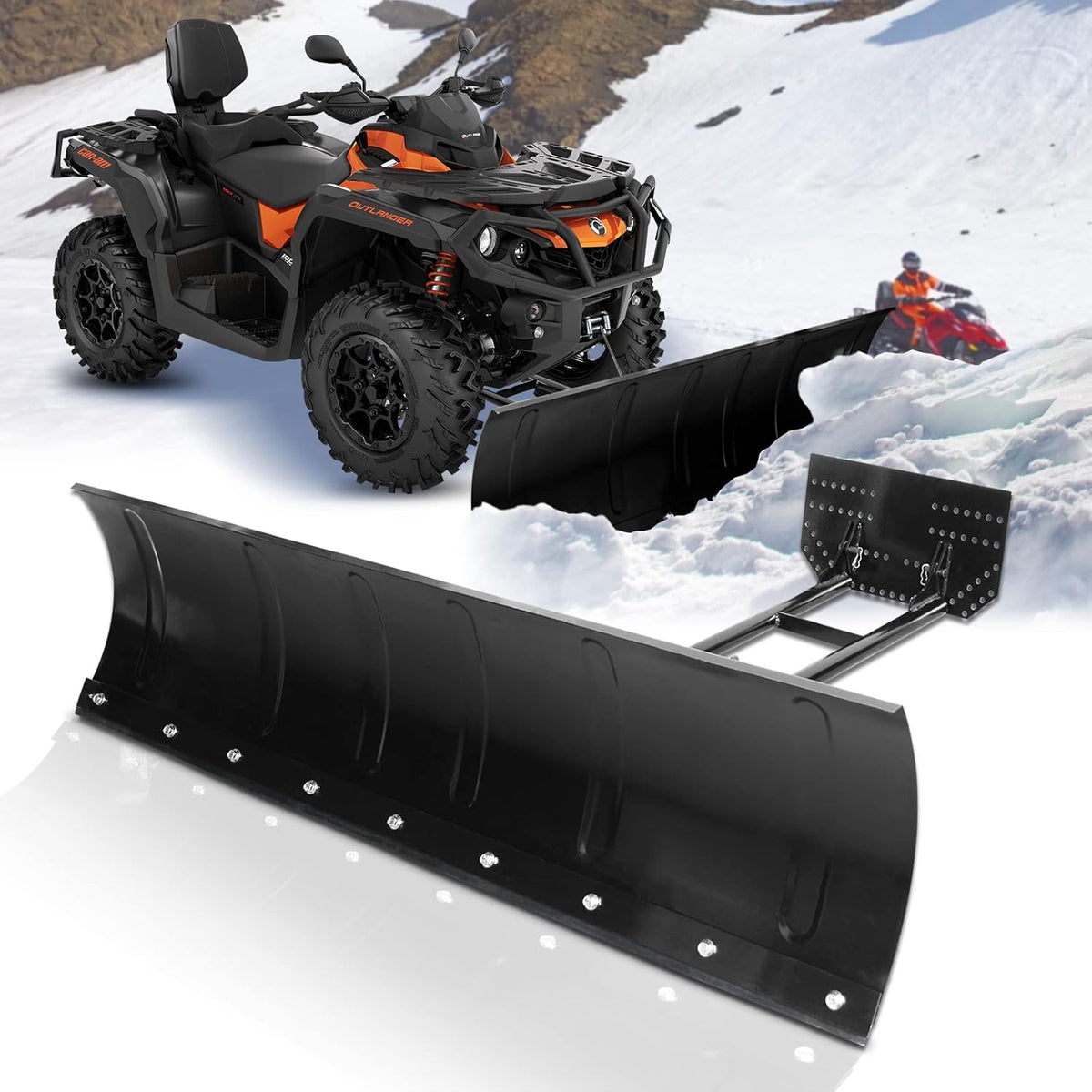 Universal Steel Snow Plow Kit for Pickup Trucks UTV ATV 50 Inch A2857