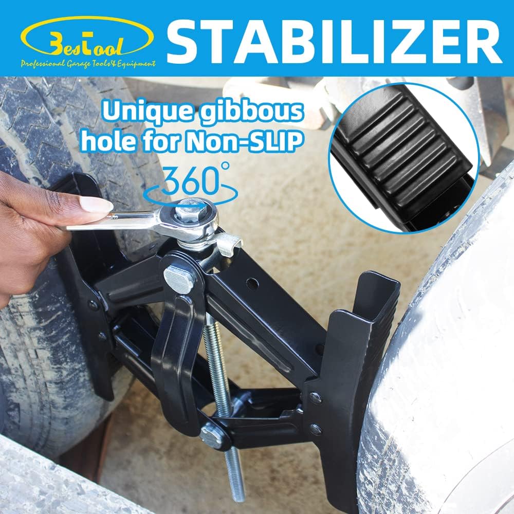 RV Wheel Chock Stabilizer, 2 Packs, Heavy Duty, Fit for 3.5” to 11” P513322