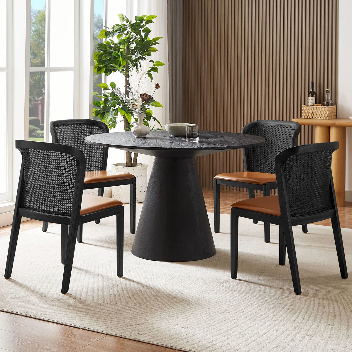 Black Round Dining Table I512