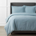 Cloud Blue Cotton Flannel Twin Duvet Cover D286