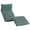 Folding Sun Lounger Oxford Fabric Chaise Lounge Chair Gray T9775