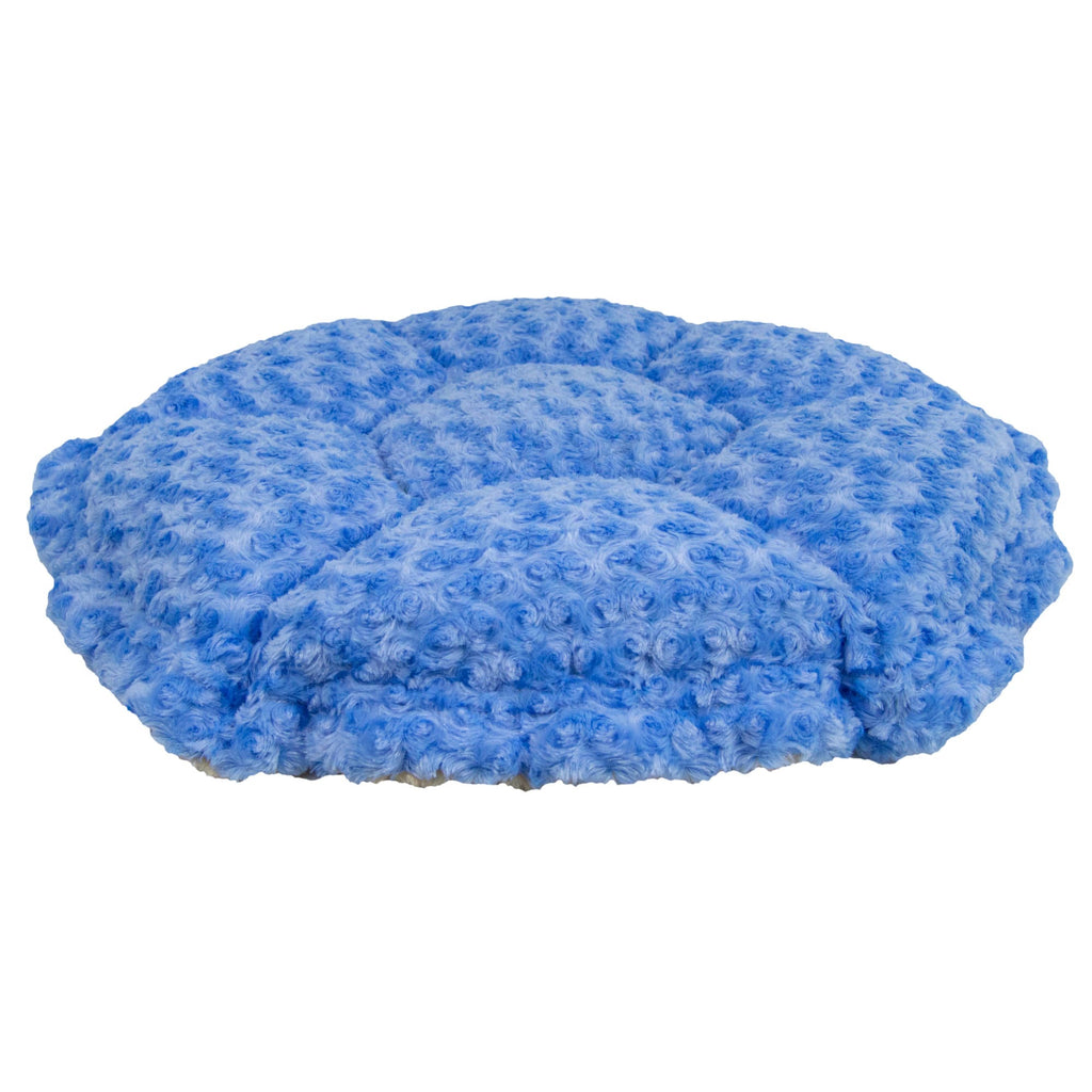Ultra Plush Camel Rose Blue Sky Deluxe Dog Pet Cuddle Pod Bed, 30 inch x 30 inch B59215
