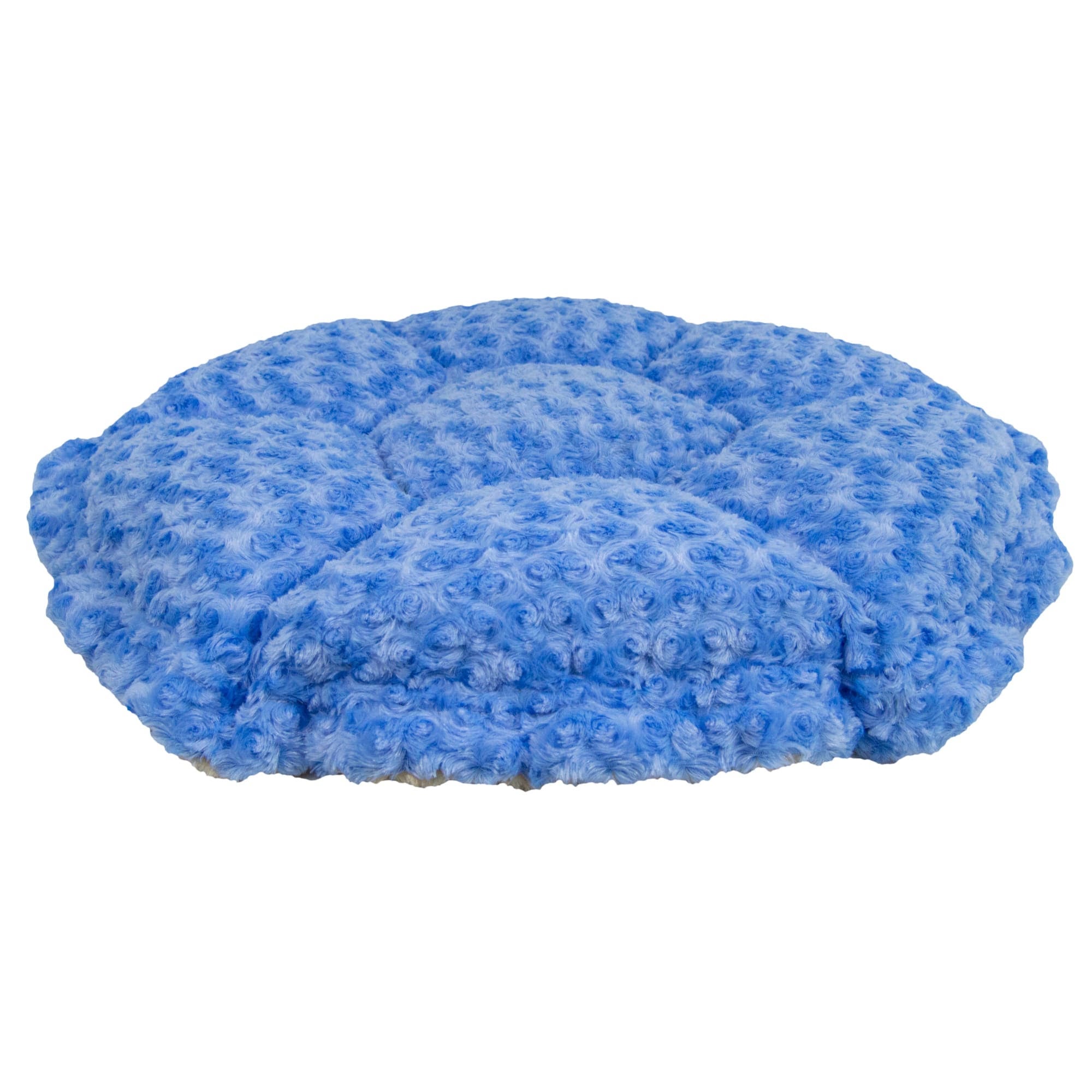 Ultra Plush Camel Rose Blue Sky Deluxe Dog Pet Cuddle Pod Bed, 30 inch x 30 inch B59215