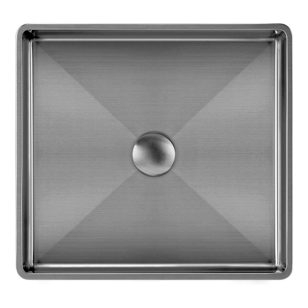 Semi-Recessed Basin Set with Center Drain V947