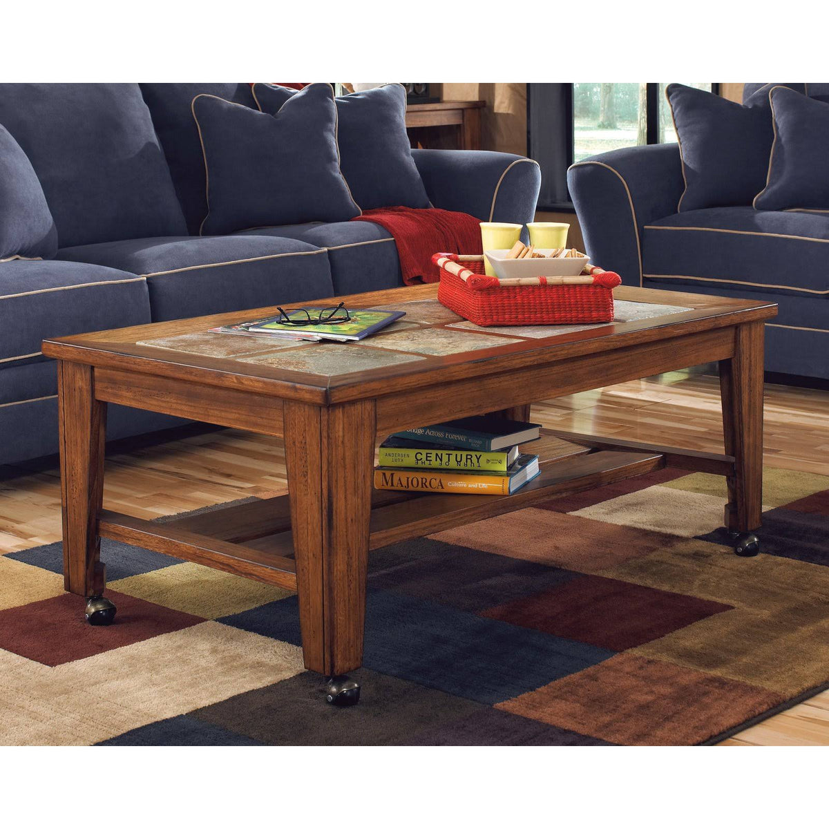 Rectangular Cocktail Table, Brown K103