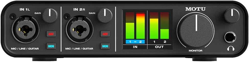 Motu M2 2x2 USB-C Audio Interface with XLR Cable P90354