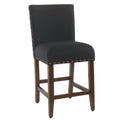 Deep Navy Nailhead Counter Stool B4999