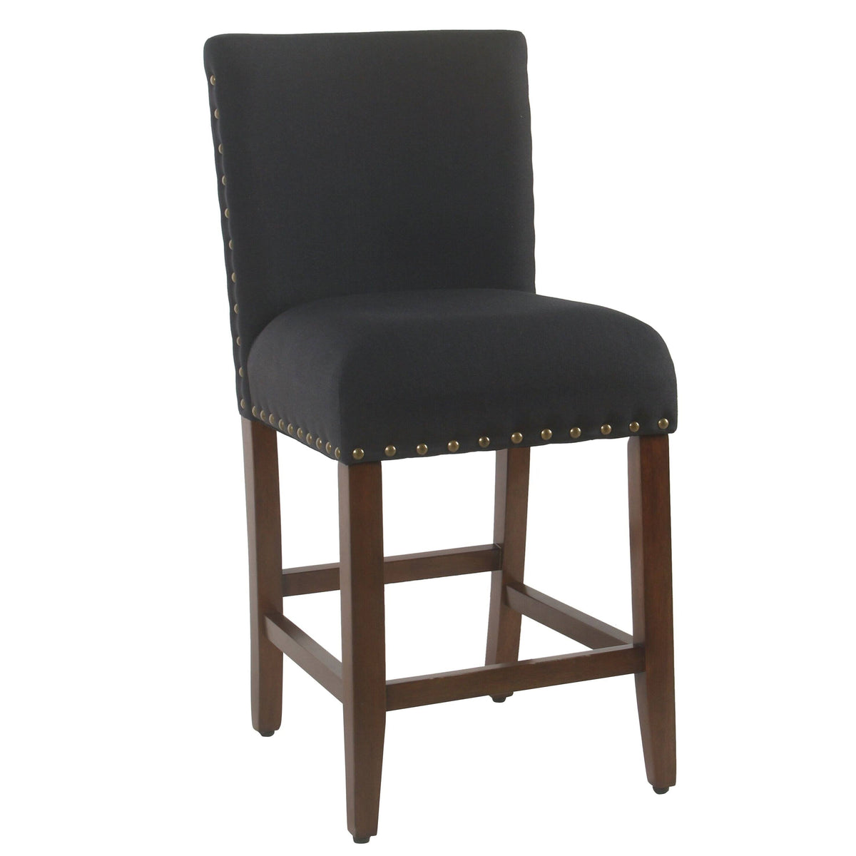 Deep Navy Nailhead Counter Stool B4999