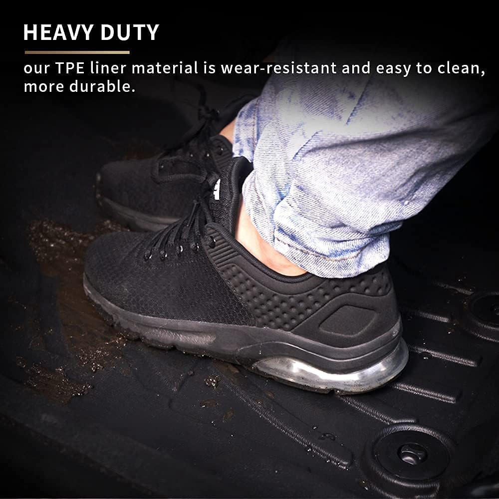 Black TPE All Weather Car Floor Mats Full Set N902068