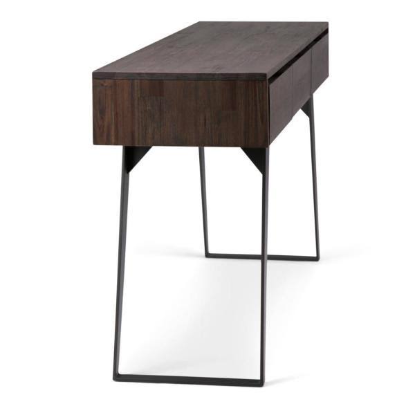 Distressed Charcoal Brown Console Sofa Table Y102