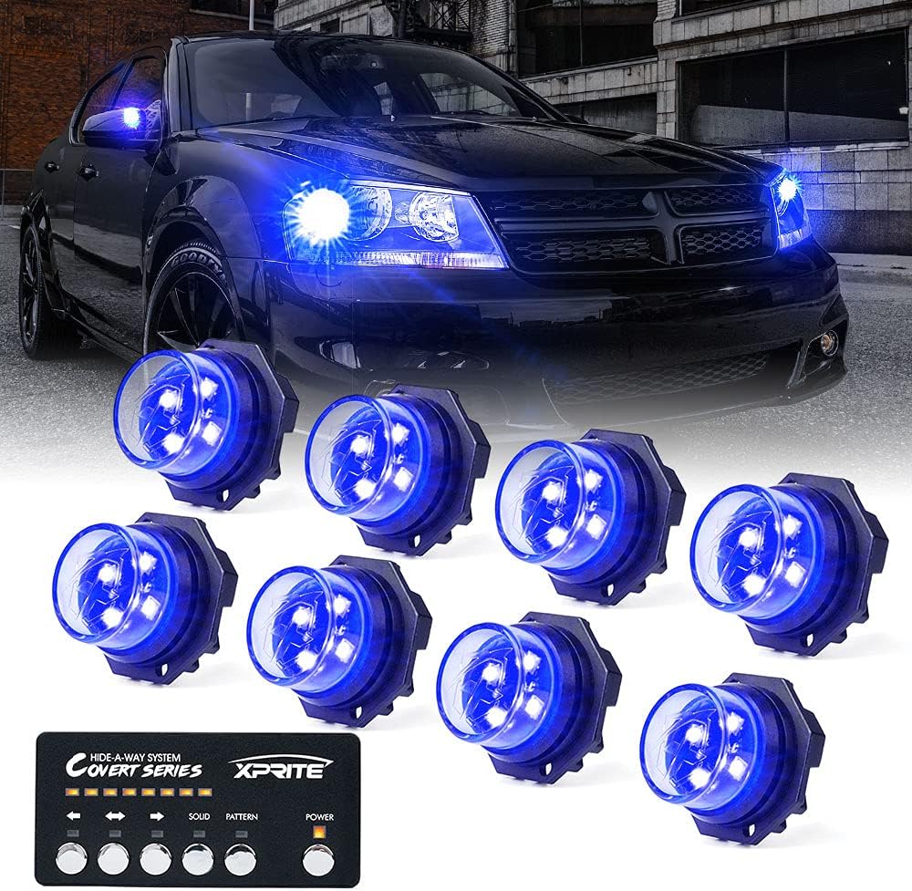 Amber Green LED Strobe Lights Kit 6PCS K25228