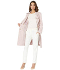 Belted Trench, Dusty Pink O722