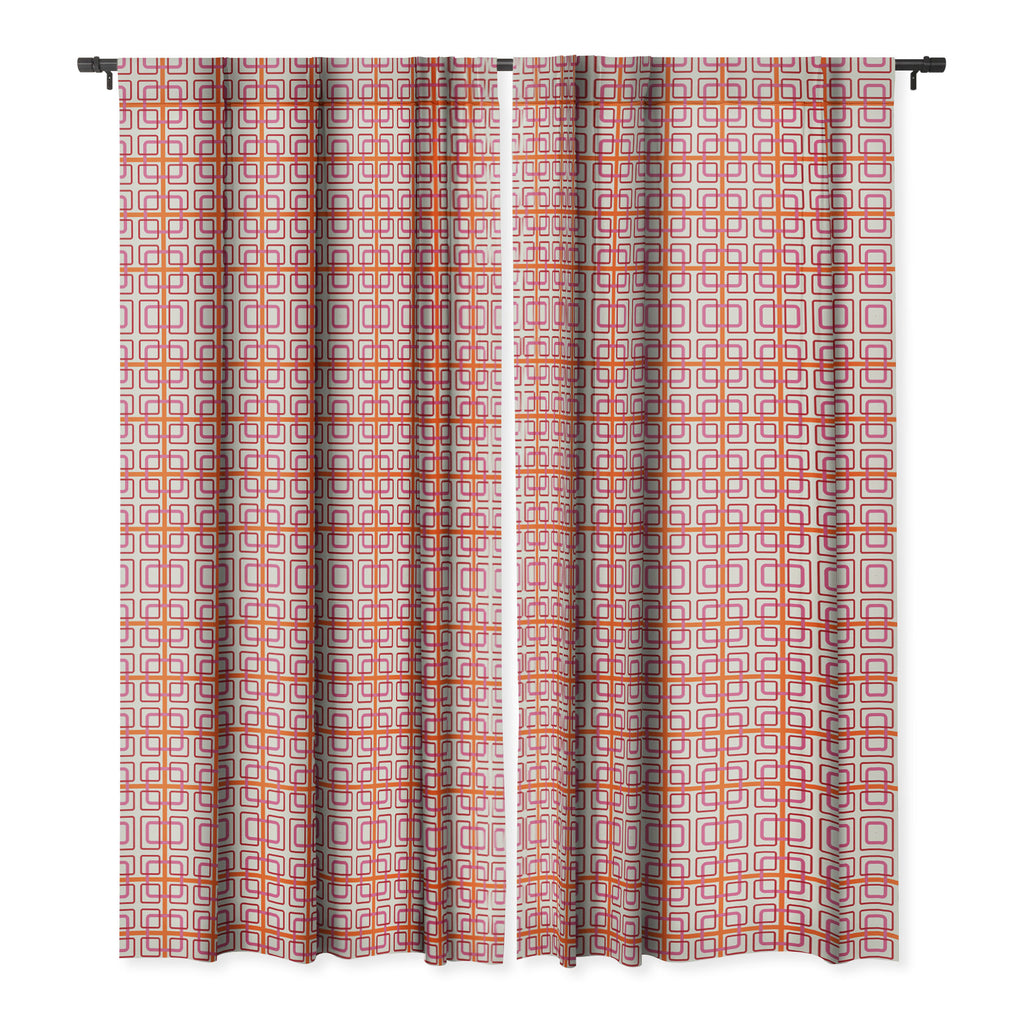 Pink Blackout Curtain Single Panel 50" x 96" F10477