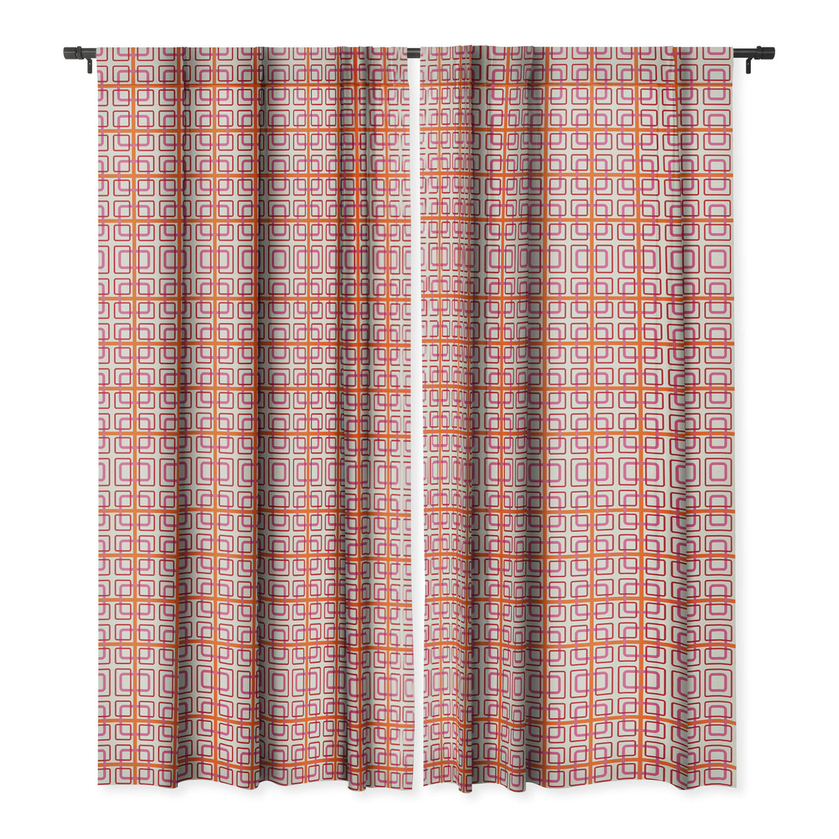 Pink Blackout Curtain Single Panel 50" x 96" F10477