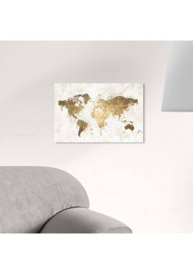 White Gold Canvas Art Z7418