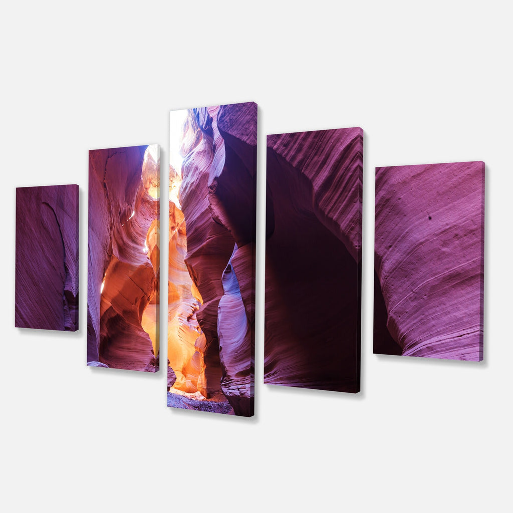 Sandstone Layer in Antelope Canyon Photography on Wrapped Canvas, 3 Panels N7979