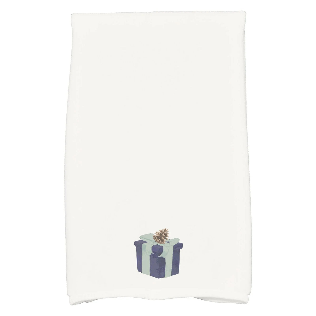 Navy Blue Holiday Print Kitchen Towel D701718