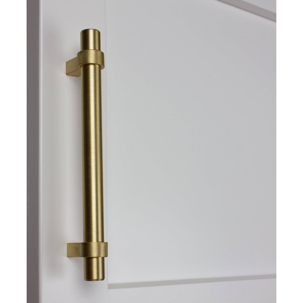 5-Inch Solid Satin Gold Euro Cabinet Bar Pulls (Pack of 25) B486520