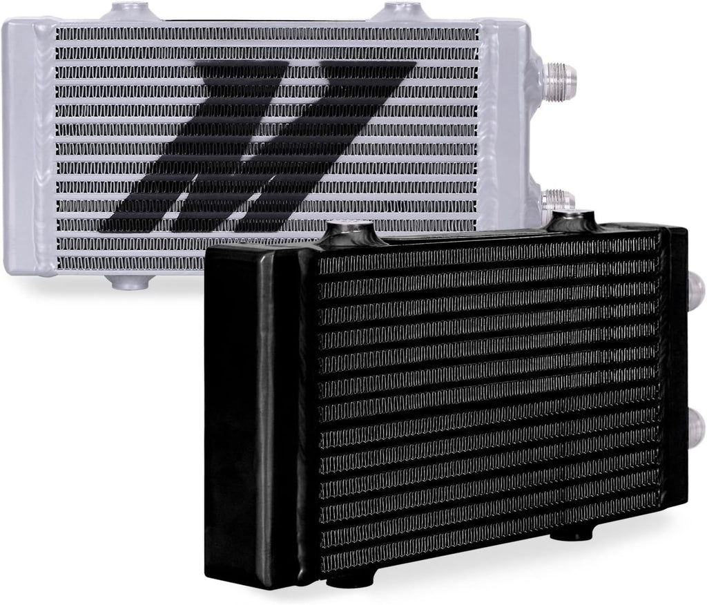 Universal Dual Pass Bar & Plate Oil Cooler Heat Exchanger Small Silver Q8930