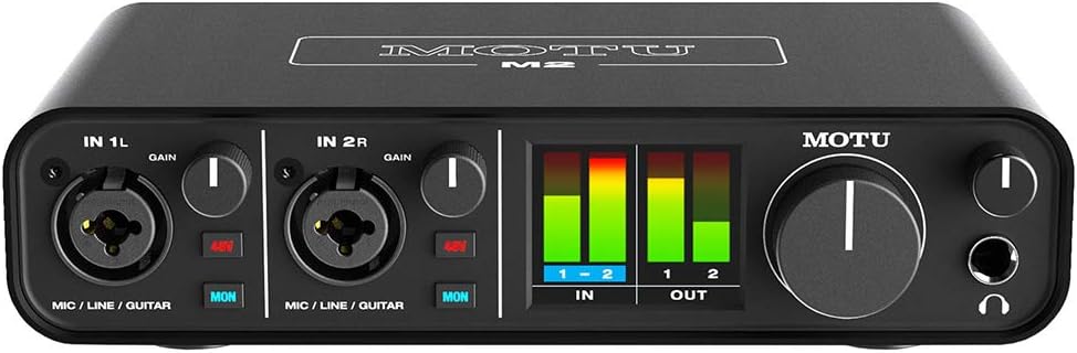 Motu M2 2x2 USB-C Audio Interface with XLR Cable P90354