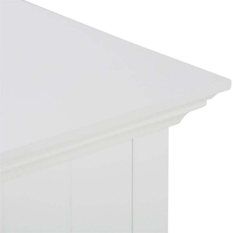 Four Drawer Floor Storage Cabinet in Pure White M866421