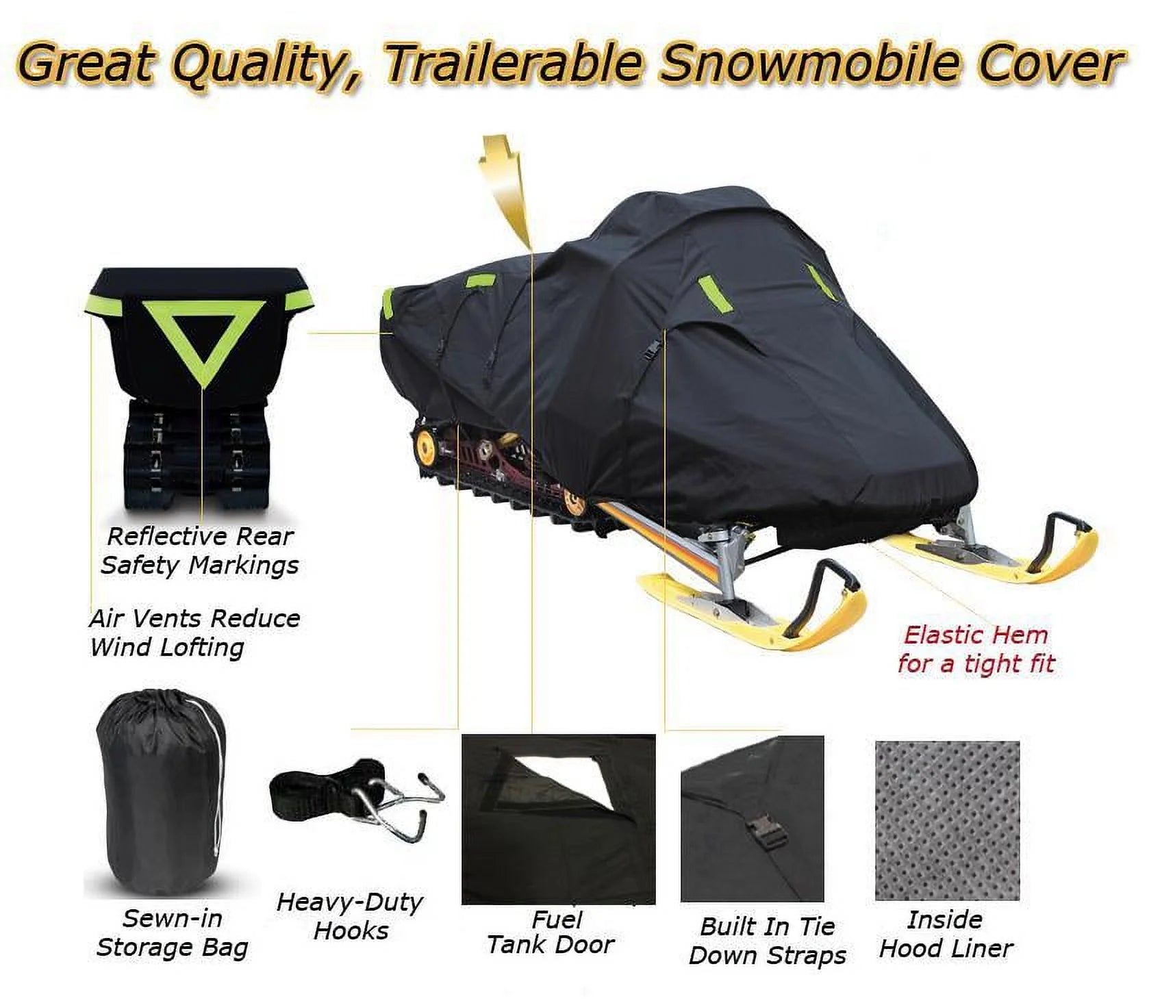 Trailerable 600 Denier Snowmobile Cover L66737