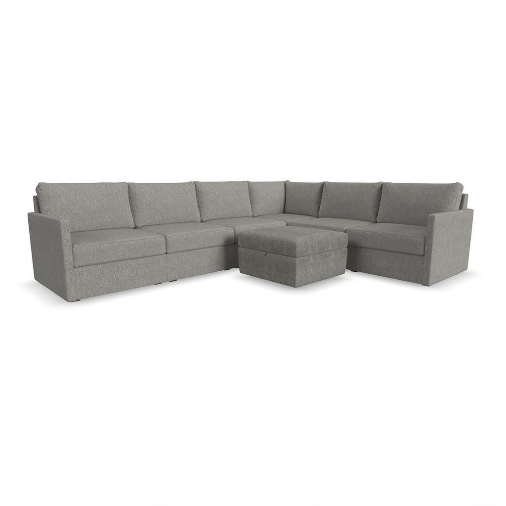 Gray 6 Seat Sectional with Performance Fabric J7798
