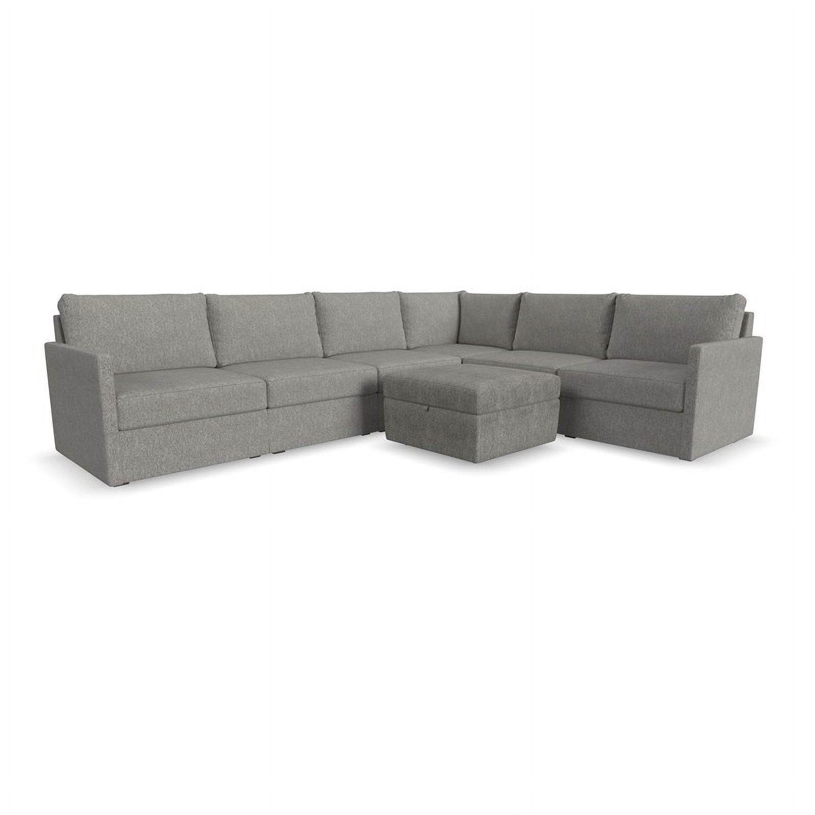 Gray 6 Seat Sectional with Performance Fabric J7798