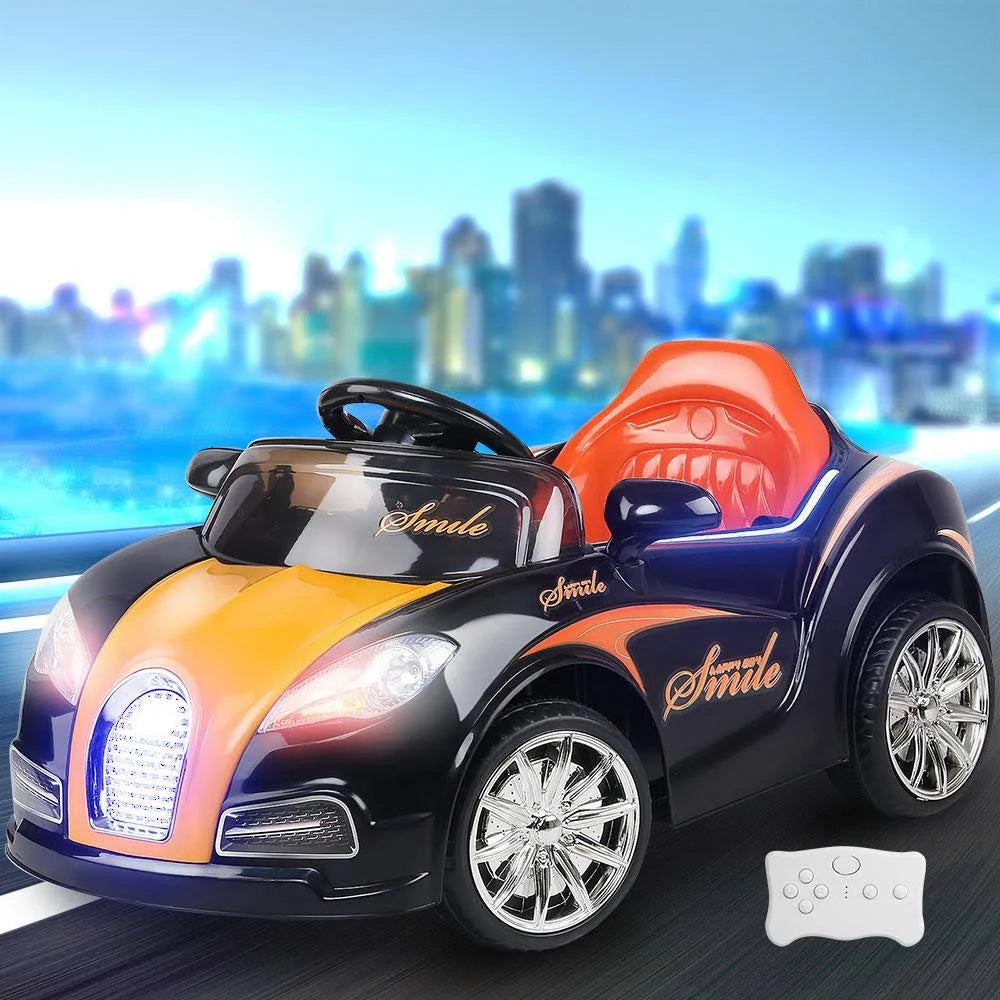 Black & Orange Kids Ride on Car V974024