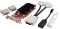 1GB DDR3 Graphics Card with 2x DVI-I to VGA Adapter J3228