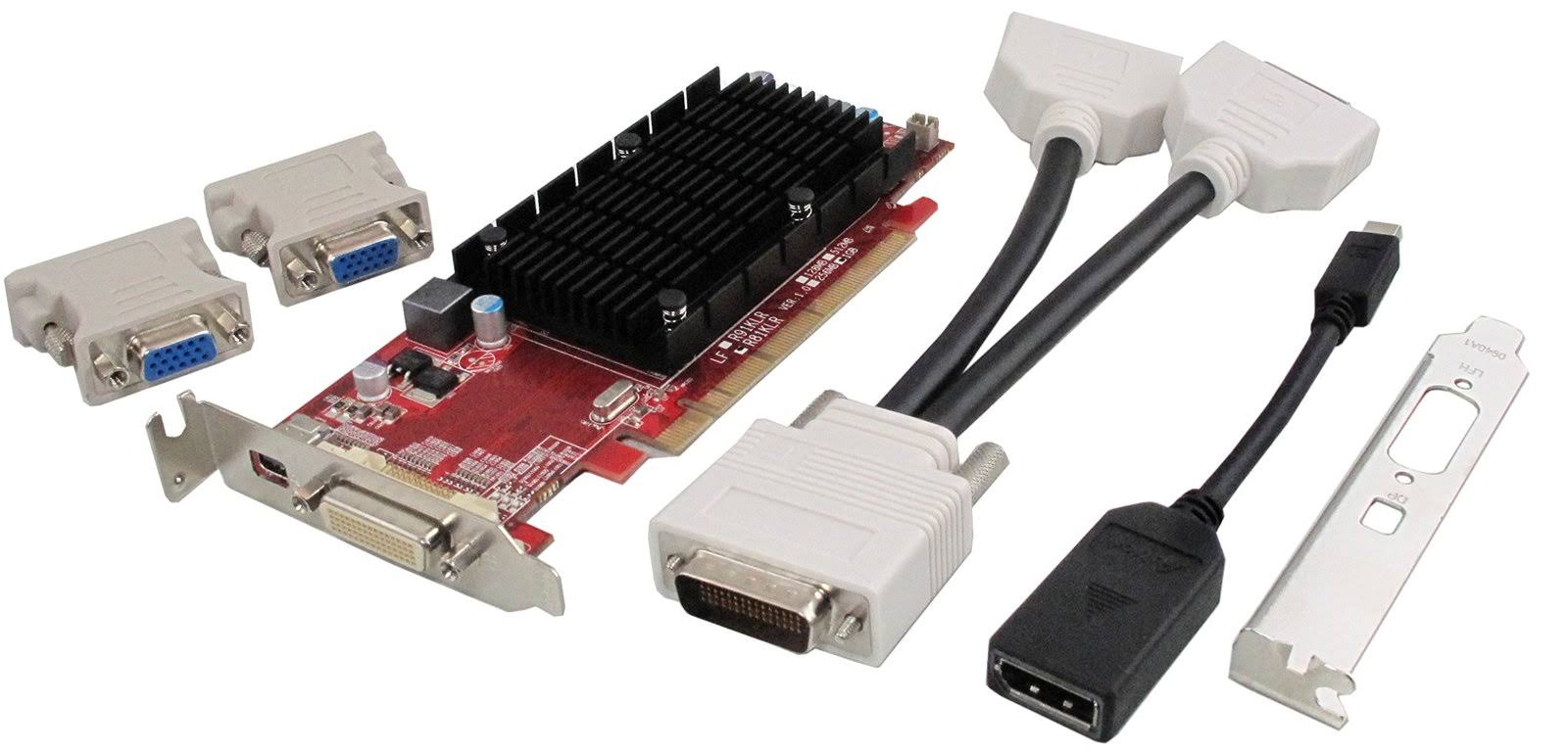 1GB DDR3 Graphics Card with 2x DVI-I to VGA Adapter J3228